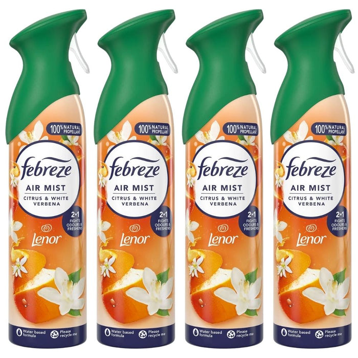 Febreze Citrus & White Verbena Air Freshener Spray 185ml Assorted Packs Air Fresheners FabFinds Pack of 4