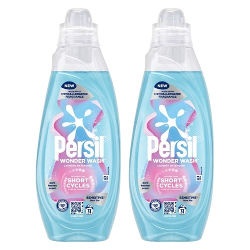 Persil Wonder Wash Sensitive Non Bio Laundry Detergent Heaven Scent 40 Wash Assorted Packs Laundry Detergent Persil Pack of 2