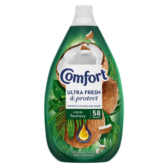 Comfort Coco Fantasy Concentrated Fabric Conditioner 58 Washes Assorted Packs Laundry - Fabric Conditioner Comfort Pack of 1