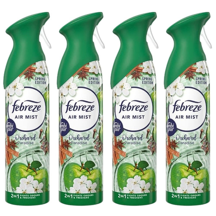 Febreze Orchard Paradise Air Freshener Spray 185ml Assorted Packs Air Fresheners FabFinds Pack of 4