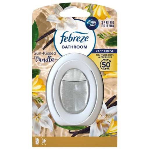 Febreze Sun-Kissed Vanilla Bathroom Air Freshener 7.5ml Assorted Packs Air Fresheners Febreze Pack of 1