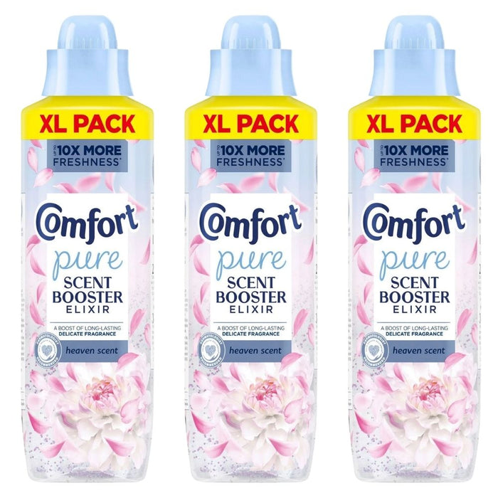 Comfort Pure Scent Booster Elixir Heaven Scent 36 Wash Assorted Packs Laundry - Scent Boosters & Sheets Comfort Pack of 3
