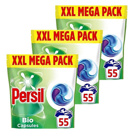 Persil Bio Laundry Capsules 55 Wash Assorted Packs Laundry Detergent Persil Pack of 3