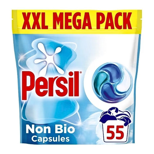 Persil Non-Bio Laundry Capsules 55 Wash Assorted Packs Laundry Detergent Persil Pack of 1