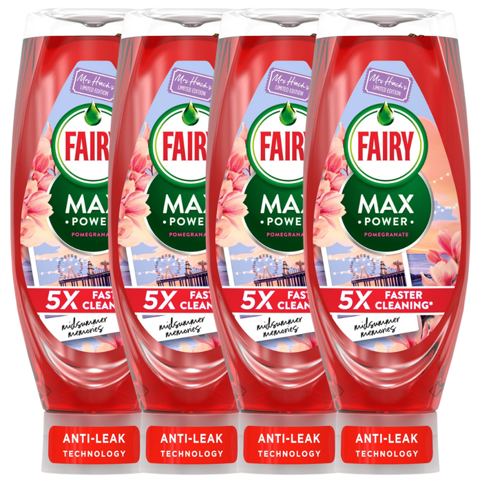 Fairy Max Power 730ml Washing Up Liquid Mrs Hinch's Midsummer Memories Assorted Packs Washing Up Liquid Fairy Pack of 4