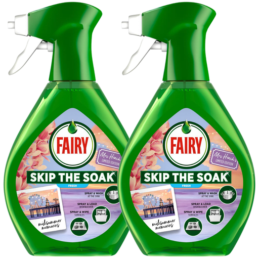 Fairy Skip the Soak Spray Mrs Hinch's Midsummer Memories 650ml Assorted Packs Washing Up Liquid Fairy Pack of 2