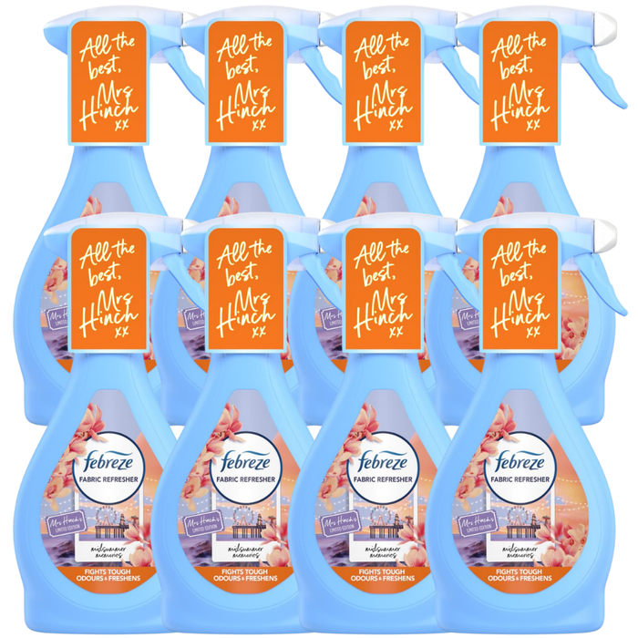 Febreze Fabric Refresher Mrs Hinch's Midsummer Memories 500ml Assorted Packs Laundry - Fabric Freshener Febreze Pack of 8