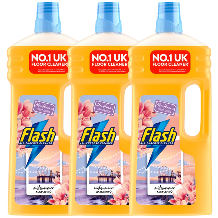 Flash All-Purpose Cleaner Mrs Hinch's Midsummer Memories Assorted Packs Multi purpose Cleaners Flash Pack of 3