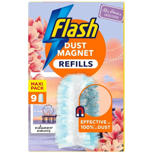 Flash Dust Magnet Duster Refills Mrs Hinch's Midsummer Memories Assorted Packs Household Cleaning Products Flash Pack of 1