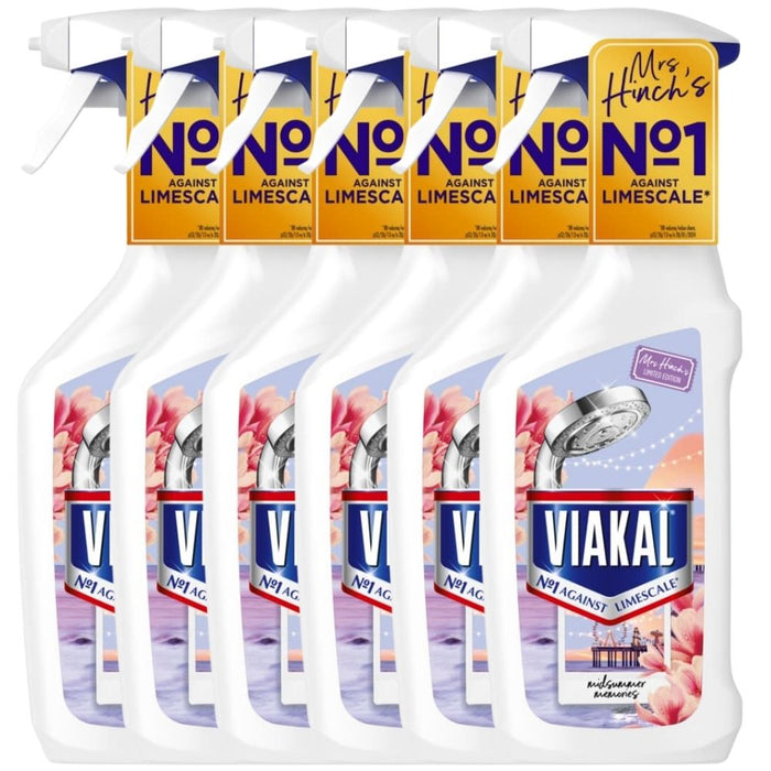 Viakal Limescale Remover Spray Mrs Hinch's Midsummer Memories 500ml Assorted Packs Limescale Removers Viakal Pack of 6