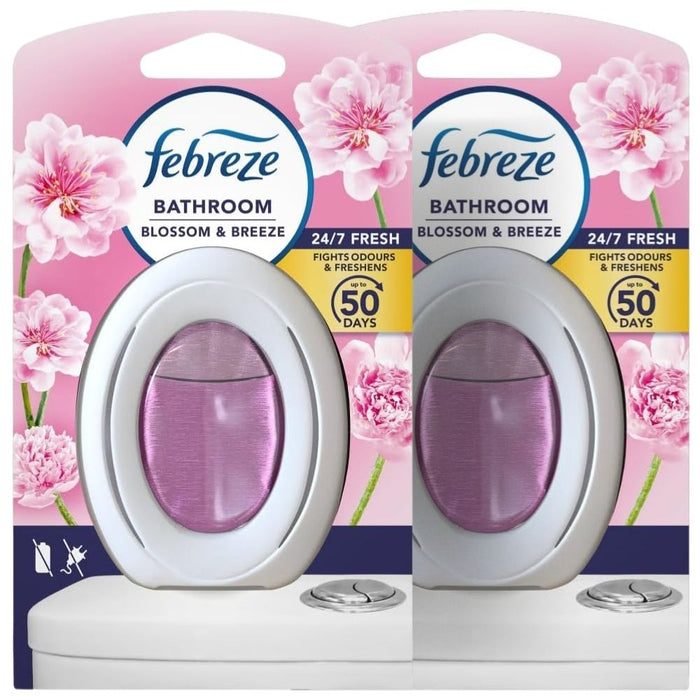 Febreze Blossom & Breeze Bathroom Air Freshener 7.5ml Assorted Packs Air Fresheners Febreze Pack of 2
