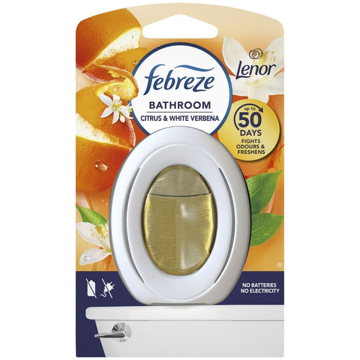 Febreze Citrus & White Verbena Bathroom Air Freshener 7.5ml Assorted Packs Air Fresheners Febreze Pack of 1