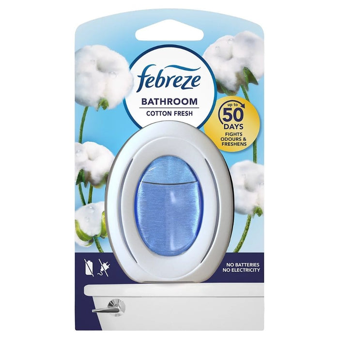 Febreze Cotton Fresh Bathroom Air Freshener 7.5ml Assorted Packs Air Fresheners Febreze Pack of 1