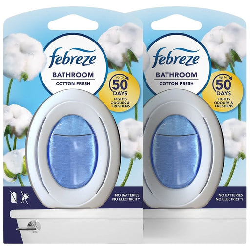Febreze Cotton Fresh Bathroom Air Freshener 7.5ml Assorted Packs Air Fresheners Febreze Pack of 2