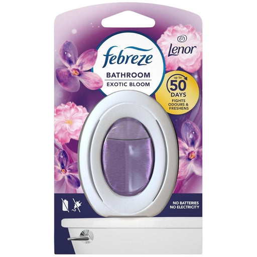Febreze Exotic Bloom Bathroom Air Freshener 7.5ml Assorted Packs Air Fresheners Febreze Pack of 1