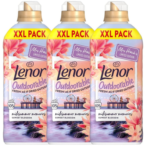 Lenor Outdoorables Fabric Conditioner Mrs Hinch's Midsummer Memories Assorted Packs Laundry - Fabric Conditioner Lenor Pack of 3