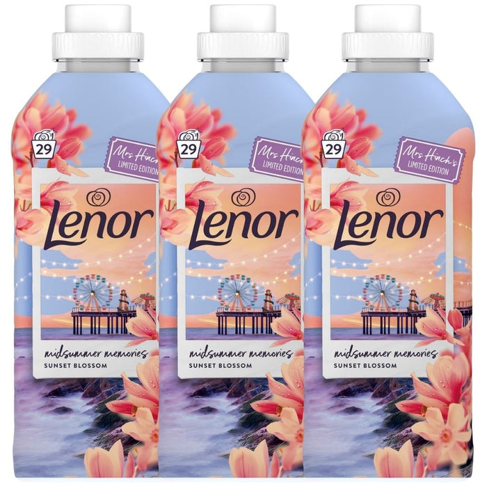 Lenor Fabric Conditioner Mrs Hinch's Midsummer Memories 29 Wash Assorted Packs Laundry - Fabric Conditioner Lenor Pack of 3