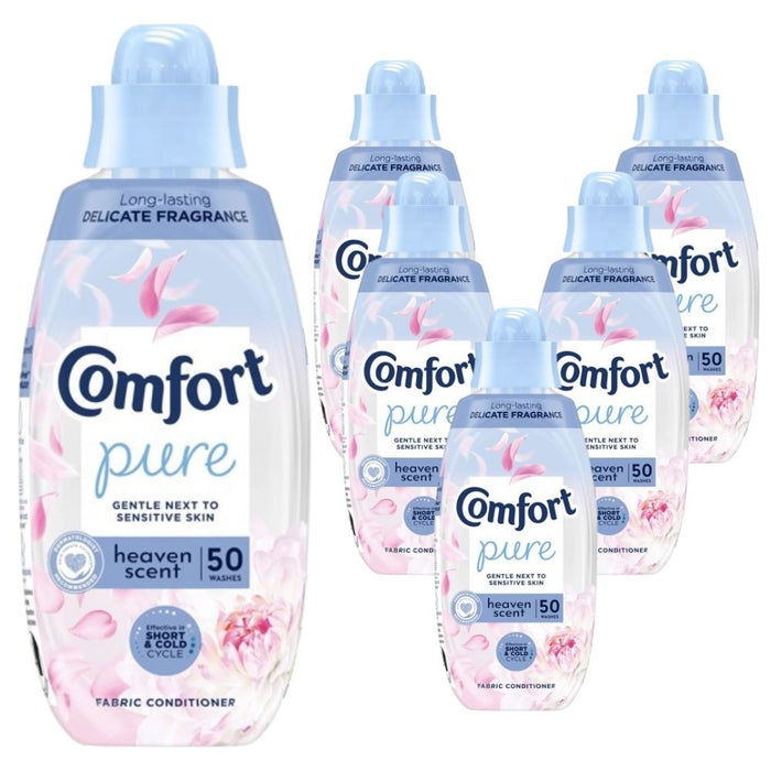Comfort Fabric Conditioner Heaven Scent Assorted 50 Wash Packs Laundry - Fabric Conditioner Comfort Pack of 6