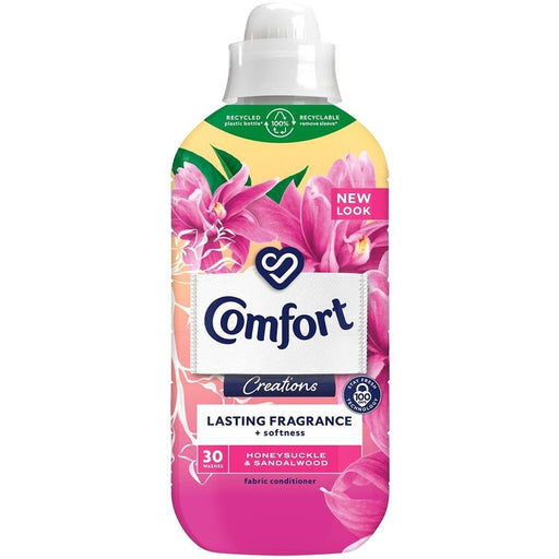 Comfort Creations Honeysuckle and Sandalwood Fabric Conditioner 30 Washes 900ml Assorted Packs Laundry - Fabric Conditioner FabFinds Pack of 1