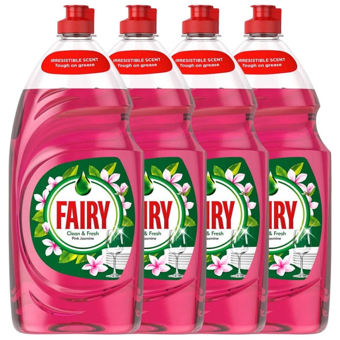 Fairy Washing Up Liquid Pink Jasmine 1050ml Assorted Packs Washing Up Liquid FabFinds Pack of 4