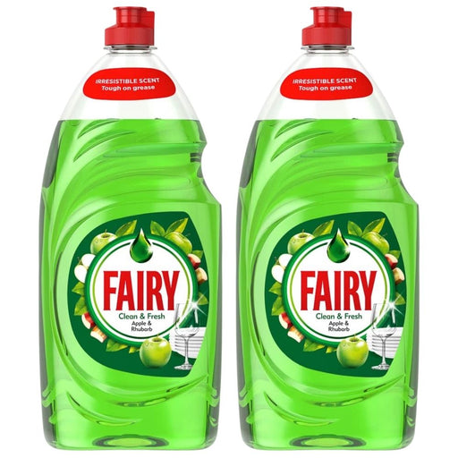 Fairy Washing Up Liquid Apple & Rhubarb 1050ml Assorted Packs Washing Up Liquid Fairy Pack of 2