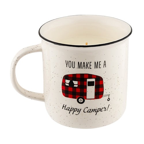 Happy Camper Ceramic Mug Candle 13oz Candles FabFinds   