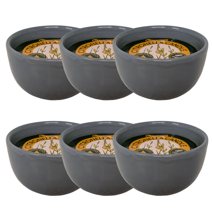 Citronella Ceramic Candles Assorted Packs Candles PestShield Blue Pack of 6
