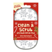 Christmas 2 In 1 Scrubbing Pad 19cm x 9.5cm Cloths, Sponges & Scourers FabFinds Grey