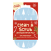 Christmas 2 In 1 Scrubbing Pad 19cm x 9.5cm Cloths, Sponges & Scourers FabFinds Blue