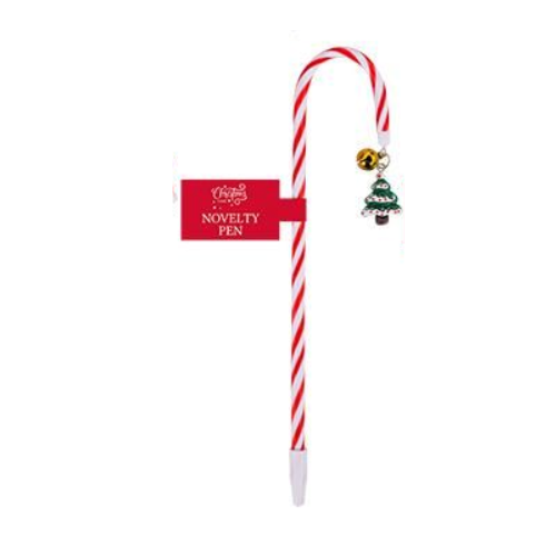 Candy Cane Pen Assorted Festive Designs Kids Stationery FabFinds Christmas Tree