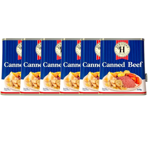 Hertford Canned Beef 340g Assorted Packs Tins & Cans Hertford fine foods Pack of 6