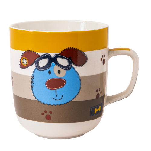 Cartoon Dog Ceramic Mug 370ml Assorted Character Styles Mugs FabFinds Blue Goggles Dog