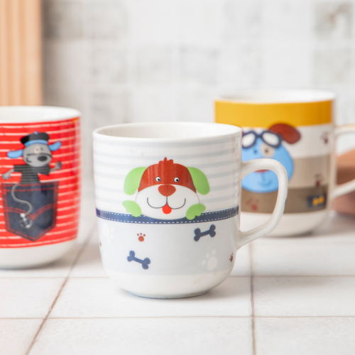 Cartoon Dog Ceramic Mug 370ml Assorted Character Styles Mugs FabFinds
