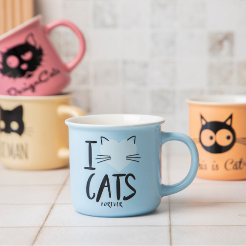 Cat Lover Ceramic Mug 390ml Assorted Playful Designs Mugs FabFinds