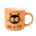 Cat Lover Ceramic Mug 390ml Assorted Playful Designs Mugs FabFinds Orange