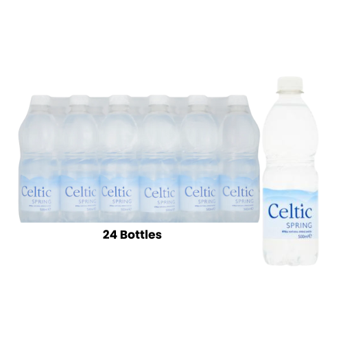Celtic Spring Still Natural Spring Water Case of 24 Bottles 500ml Drinks FabFinds