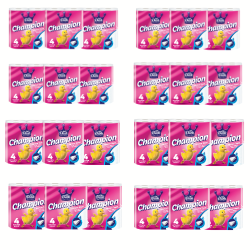 Champion Kitchen Roll Assorted Packs Kitchen Roll Champion 96 Rolls