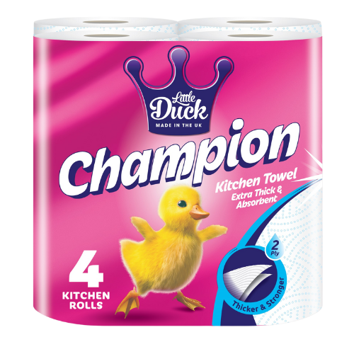 Champion Kitchen Roll Assorted Packs Kitchen Roll Champion 4 Rolls