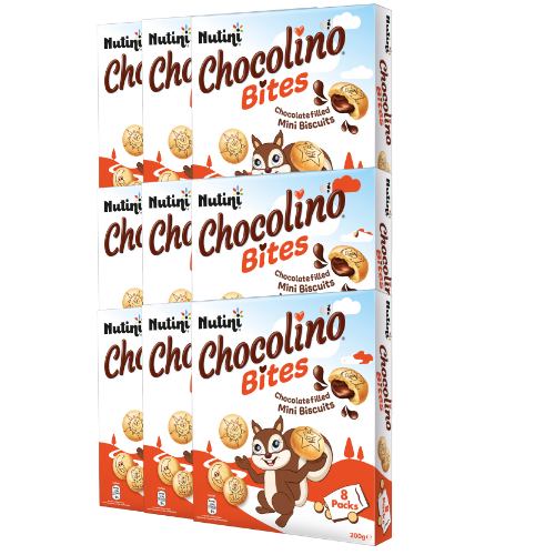 Nutini Chocolino Bites Mini Chocolate Biscuits 200g Snack Pack Assorted Packs Biscuits & Cereal Bars Nutini