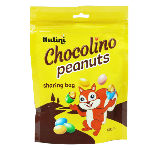 Nutini Chocolino Peanuts Sharing Bag 170g Chocolate Nutini Pack of 1