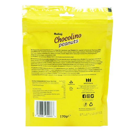 Nutini Chocolino Peanuts Sharing Bag 170g Chocolate Nutini