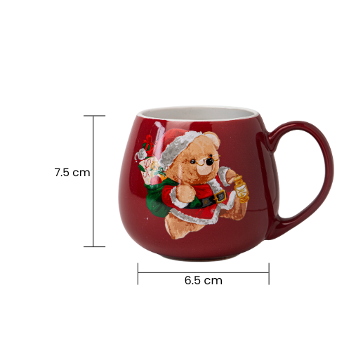 Christmas Bear Ceramic Mug 400ml Assorted Designs Mugs Fabfinds