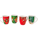 Christmas Ceramic Mug 360ml Festive Red & Green Holiday Assorted Designs Mugs FabFinds