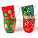Christmas Ceramic Mug 360ml Festive Red & Green Holiday Assorted Designs Mugs FabFinds