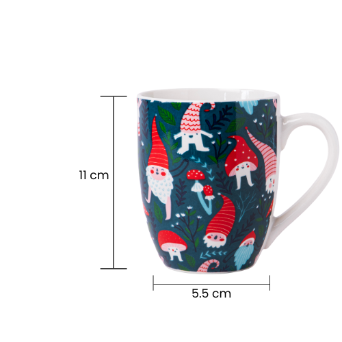 Christmas Gnome Mug 350ml Assorted Designs Mugs FabFinds