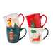 Christmas Dachshund Dog Mugs 350ml Assorted Designs Mugs FabFinds