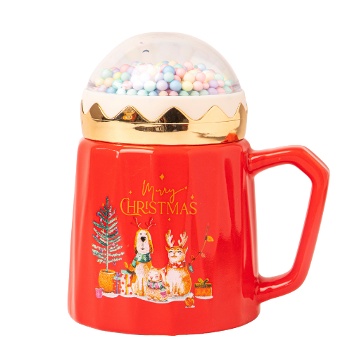 Christmas Snow Globe Mug 400ml Assorted Designs Mugs FabFinds Snuggly Pets