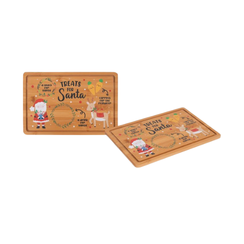 Christmas Eve Santa Treat Board 20cm x 30cm Kitchen Accessories FabFinds