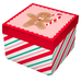 Christmas Square Gift Box 16cm x 16cm Assorted Styles Christmas Gift Bags & Boxes FabFinds Gingerbread Man Candy