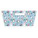 Rectangle Printed Hamper Tray With Foil 30cm x 23cm x 13cm christmas FabFinds Penguin